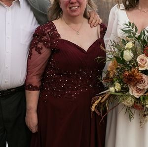 JJs House A-Line Sweetheart Chiffon Lace Mother of the Bride Dress